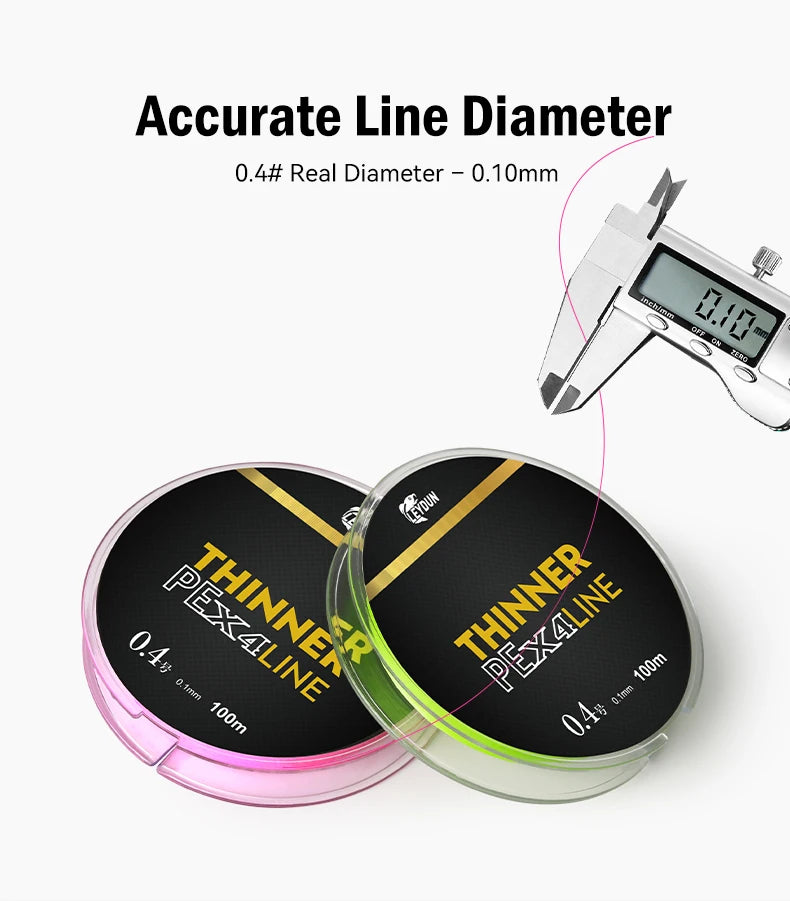 Leydun Micro Thin 4-Strand PE Line