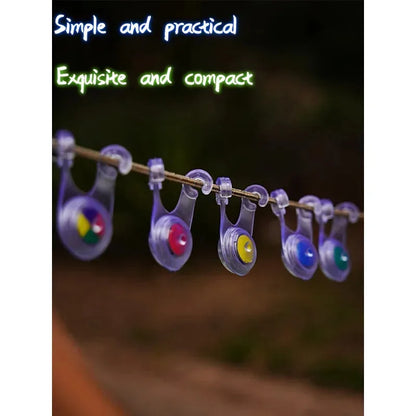 10 Groups LED Atmosphere Rope Lights Waterproof Outdoor Decor Lamp for Tent Camping Fishing Garden Family Party Decoration