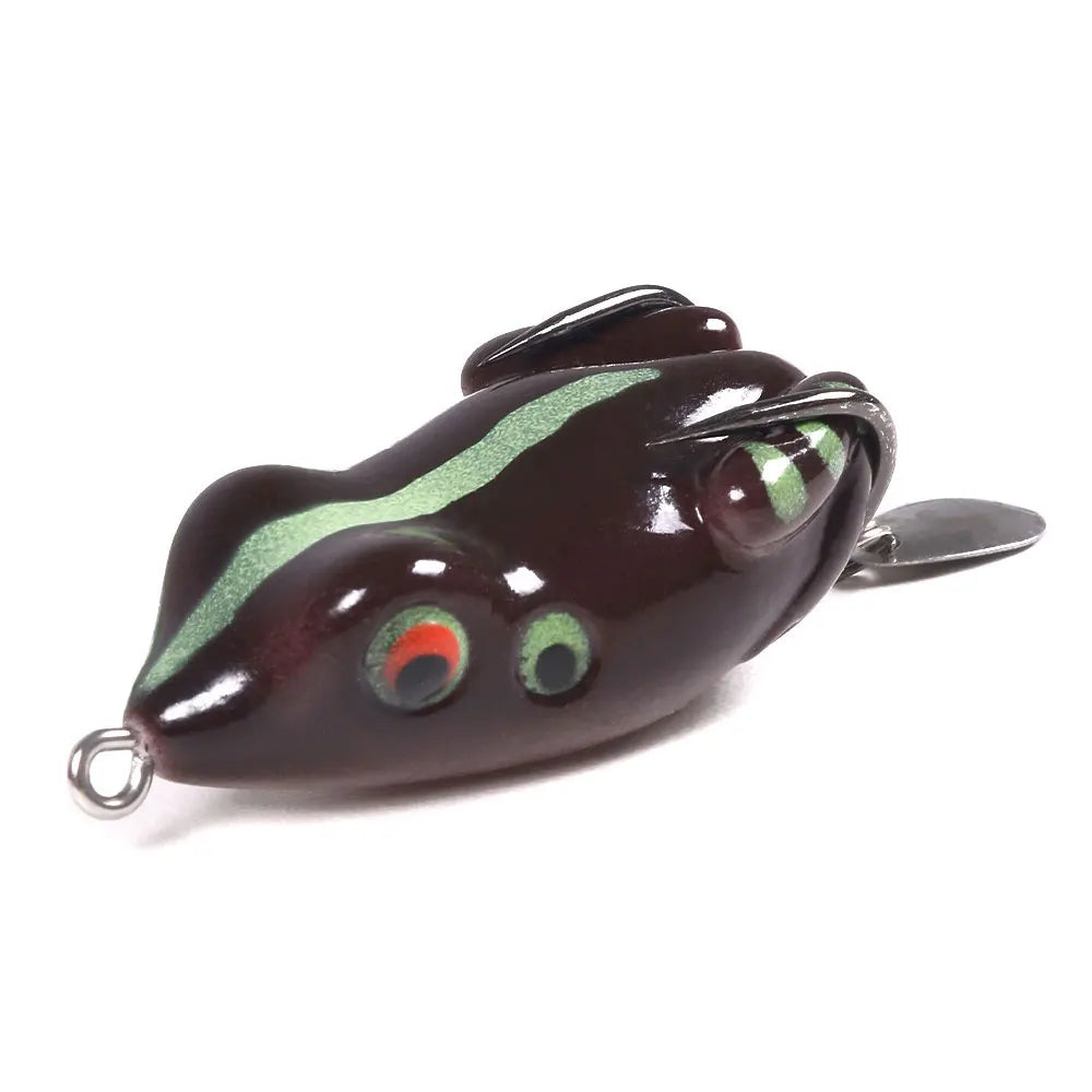 Soft Frog Lure with Spinner Blade