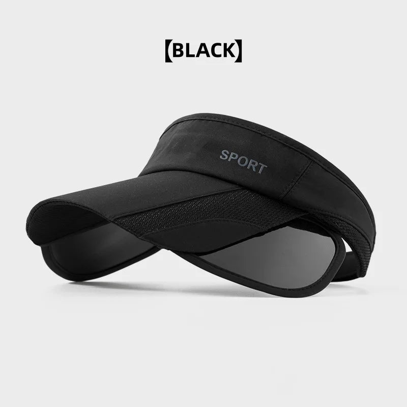 New Summer Outdoor Casual Empty Cap for Men & Women, Fishing Hat with Widened Retractable Brim for Sun Protection