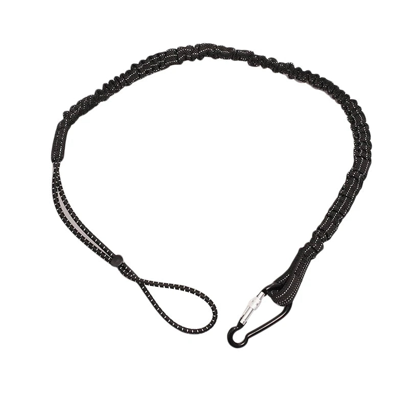 Safety Bungee Tether Tool Lanyard With Carabiner Hook Climbing Working Anti-Falling Safety Rope Aerial Work Climbing Accessories