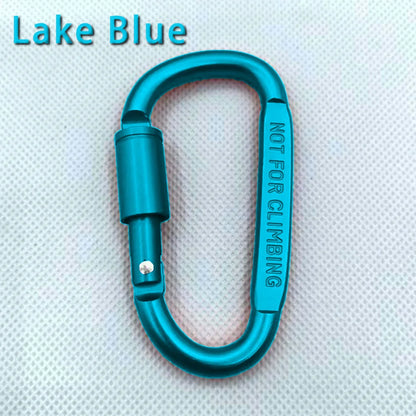 Outdoor Aluminium Alloy Sports Keychain High Quality Multi Colors with Lock D-shape Carabiner Camping Hiking Hook Outdoor Tool
