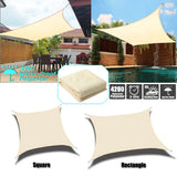 Outdoor Shade Sail awnings Waterproof Sun Shelter Square Rectangle Sun Shade Protection Canopy Garden Patio Pool Camping Shade
