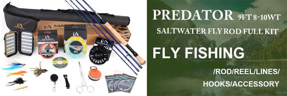 Maxcatch Extreme-X Fly Rod and Reel Starter Kit 3-8WT