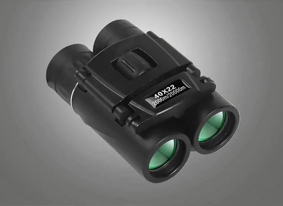 40x22 HD Binoculars with BAK4 FMC: 2000M Long Range Folding Mini Telescope, Ideal for Hunting, Sports, Camping & Travel