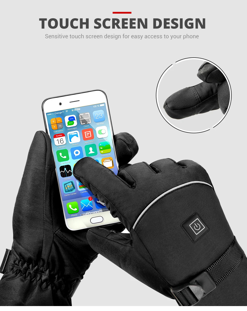 HEROBIKER Heated Touchscreen Gloves
