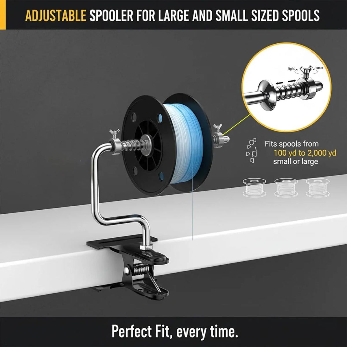 Portable Aluminum Line Spooling Station