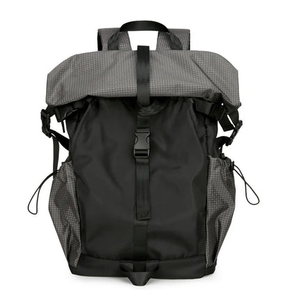 Sports Outdoor Mountaineering Ride Backpack Folding Roll-up Shoulder Bag Men's Functional Travel Male College Student Schoolbag