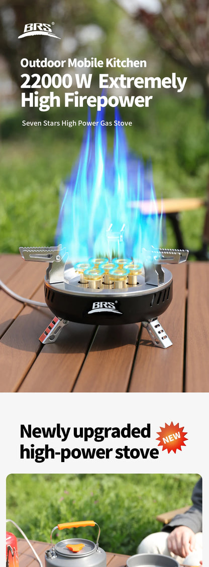 BRS-207/BRS-203 Outdoor Seven Star Stove Three Star Stove Portable Folding Gas Stove Fierce Stove