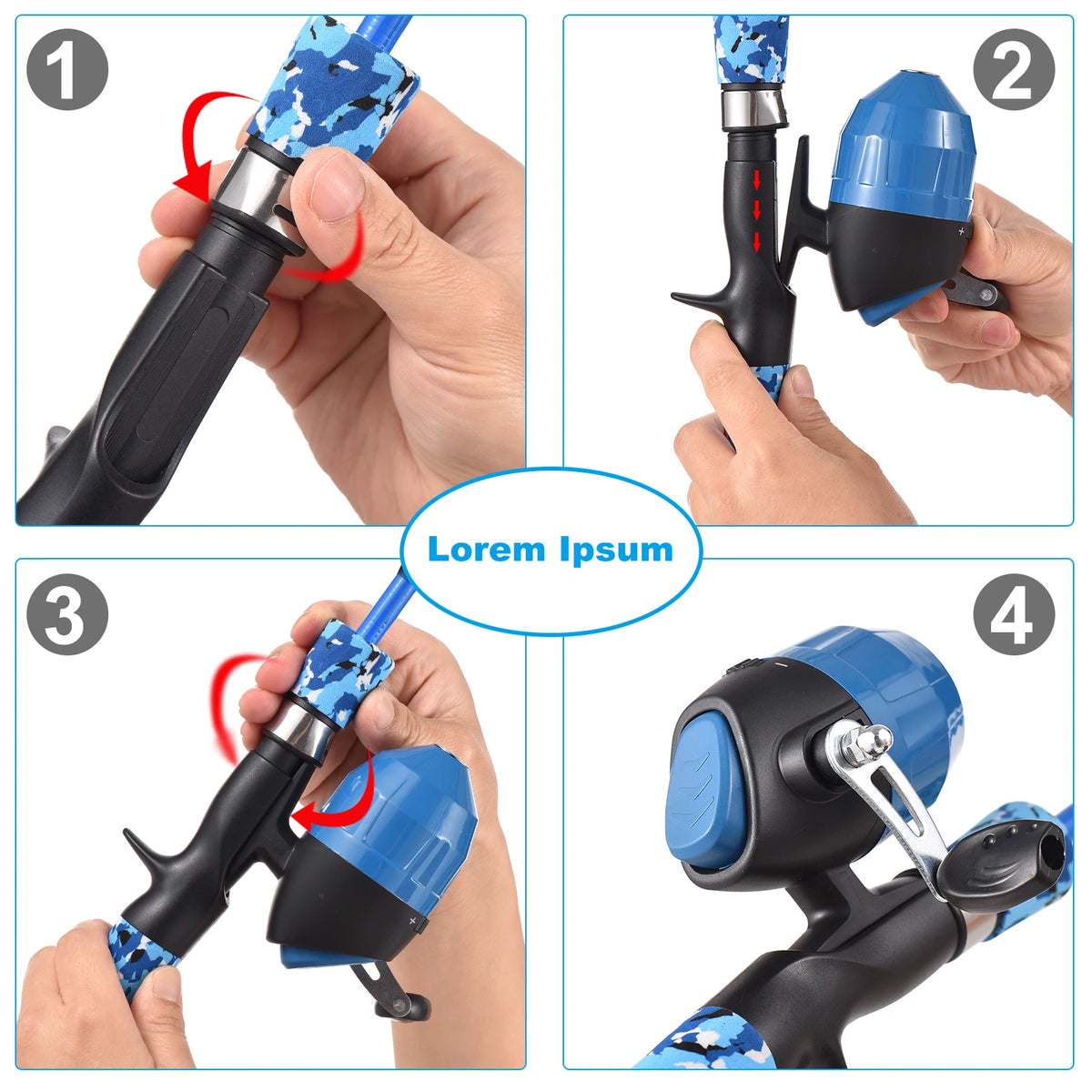 Kids Fishing Rod & Reel Combo, Complete Starter Kit