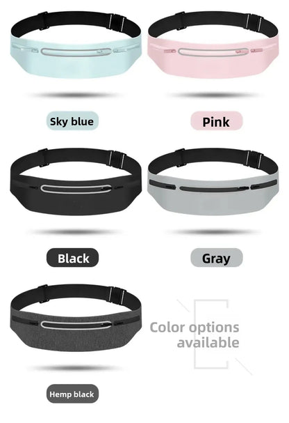 Running sports fanny pack Outdoor sports Lightweight waterproof invisible anti-theft equipment Men's and women's multi-function