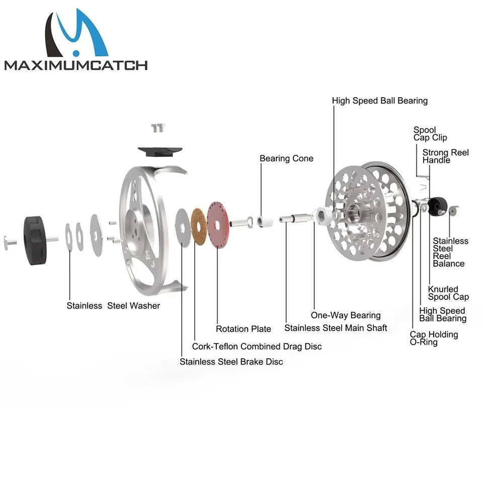 Maximumcatch ECO Large Arbor Fly Reel 3-8WT