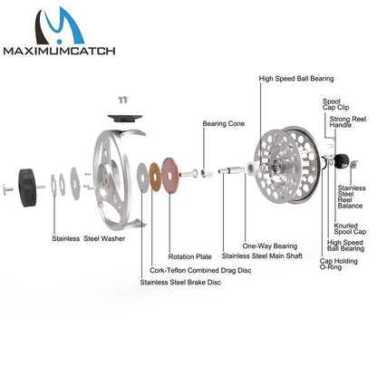Maximumcatch ECO Large Arbor Fly Reel 3-8WT