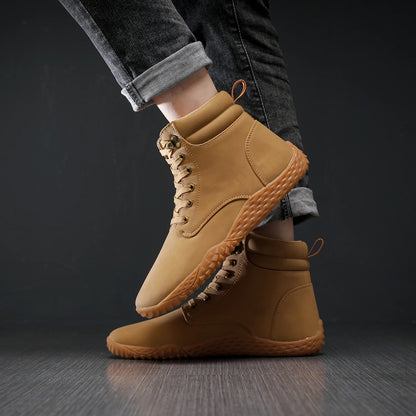 Men’s Wide Barefoot Boots – Outdoor Trail Running & Minimalist Walking Shoes, Water-Resistant Non-Slip Design