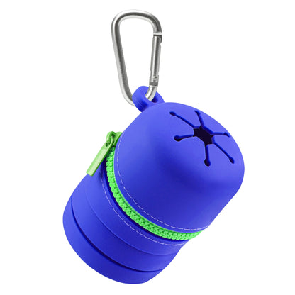 Porfory Foldable Silicone Trash Pouch with Carabiner