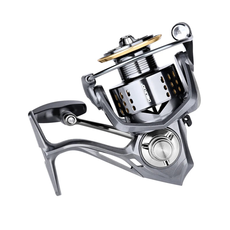 DEUKIO Spinning Fishing Reel 2000-7000 Series 15KG Max Drag Ultralight Saltwater Surf Fishing Lure Reel