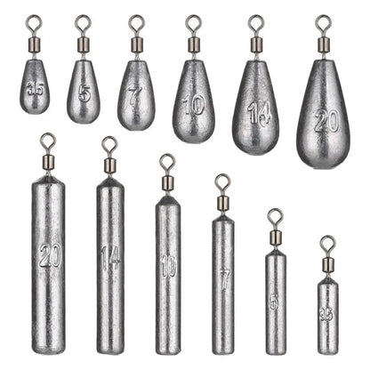 Water Drop Sinker Weights (5 Pack)