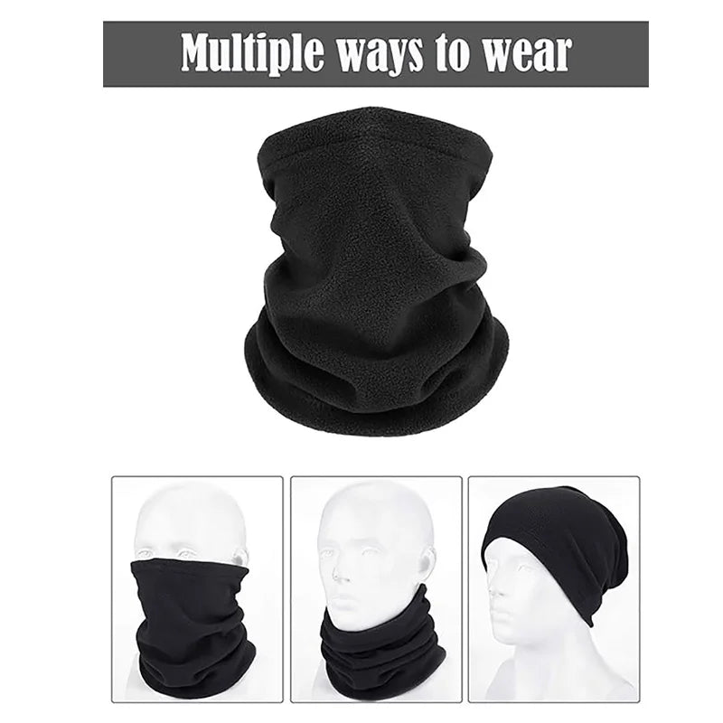 Polar Fleece Neck Tube Scarf Winter Ear Warmer Fishing Skating Running Sport Scarf Adjustable Neck Collar Neckerchief Cycling He