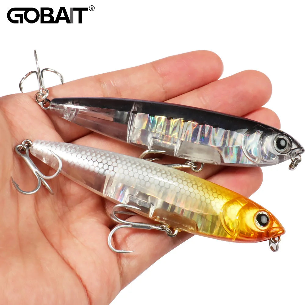 GOBAIT Floating Pencil Topwater Lure, 10cm Walk-the-Dog