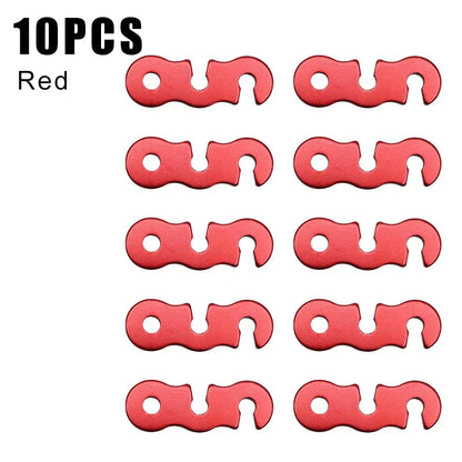Adjustable S-Type Tent Rope Tensioners – 1 to 30 Pack