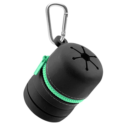 Porfory Foldable Silicone Trash Pouch with Carabiner