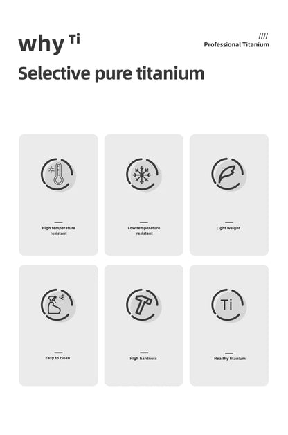 Tiartisan Pure Titanium Vacuum Insulated Cup 400ml / 500ml Double-Wall Coffee Mug Outdoor Camping Lightweight Thermos Cup