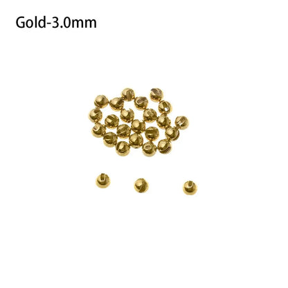 Slotted Fly Tying Beads 2.5-3.5mm (25 Pack)