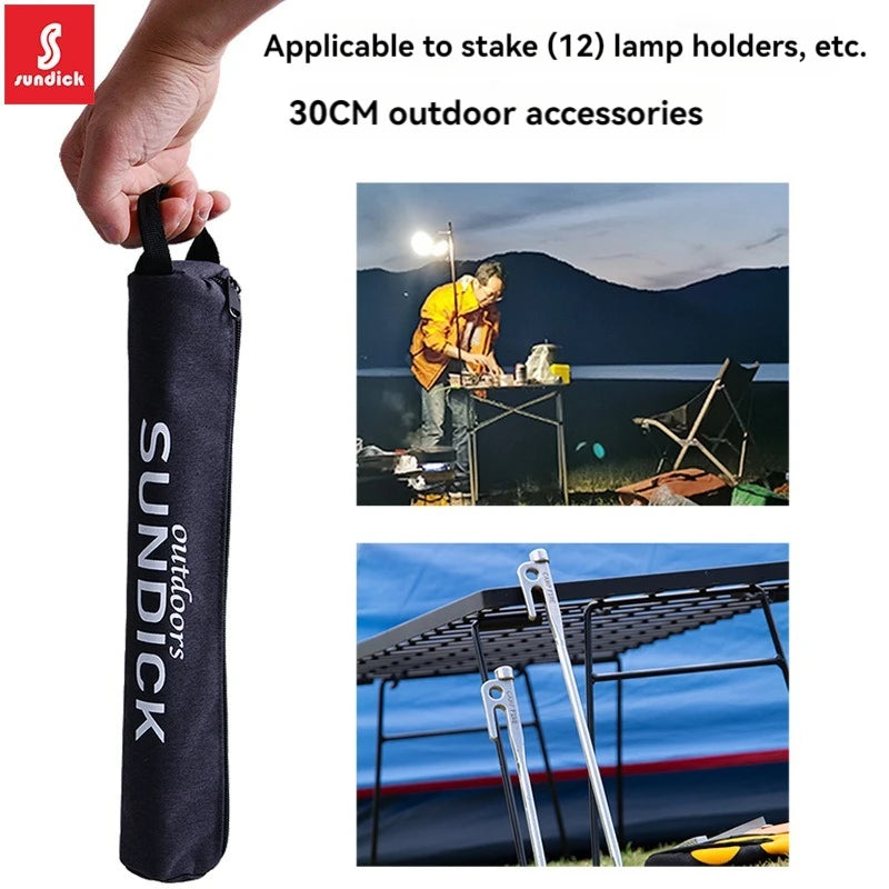 SUNDICK Outdoor Camping Accessories Storage Bag, Miscellaneous Bag, Pencil Case, Pegs Storage Bag, Zipper Round Bag
