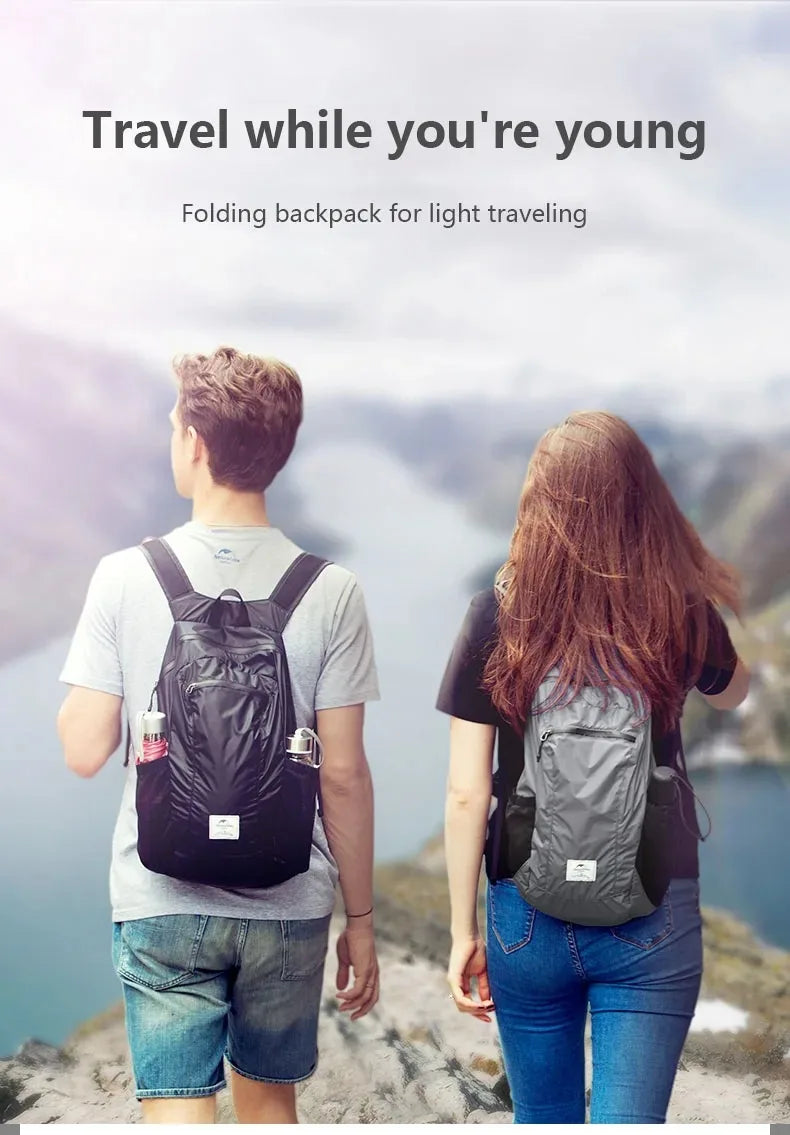 Naturehike Ultra Lightweight 18L Camping Backpack Portable Waterproof Nylon Bags Man Outdoor Hiking Sports Travel Backpack