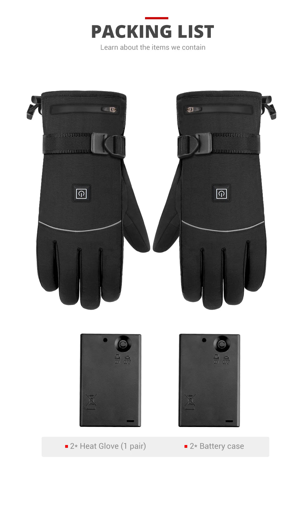 HEROBIKER Heated Winter Gloves