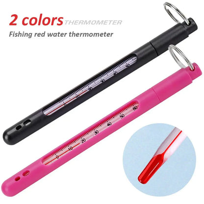 Fly Fishing Stream Water Thermometer with Carabiner