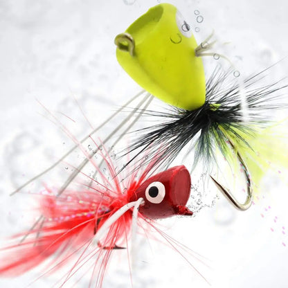 GOBAIT Topwater Popper Flies (5 Pack)