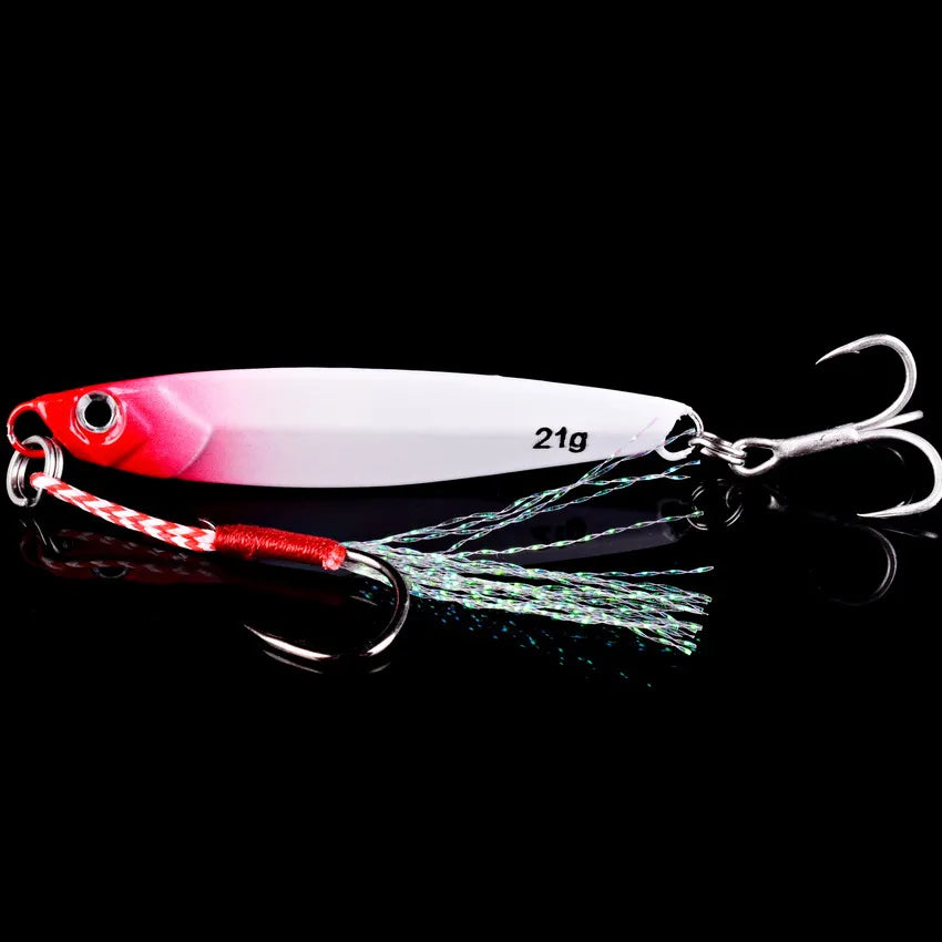 3/5/8pcs Metal Jig Fishing lure Set 7g 10g 14g 21g 28g 40g Sea Shore Casting Jigging lures Jigs Spoon Saltwater Artificial Bait