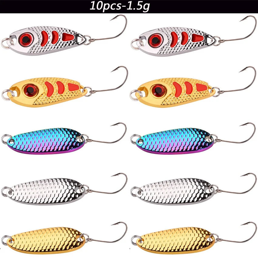 Mini Trout Spoon Lures 1.5-5g (10 Pack)