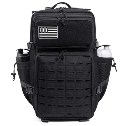 45L Tactical Backpack Survival Bag Hunting MOLLE Backpack GYM For Men EDC Outdoor Hiking Rucksack With Bottle Holder