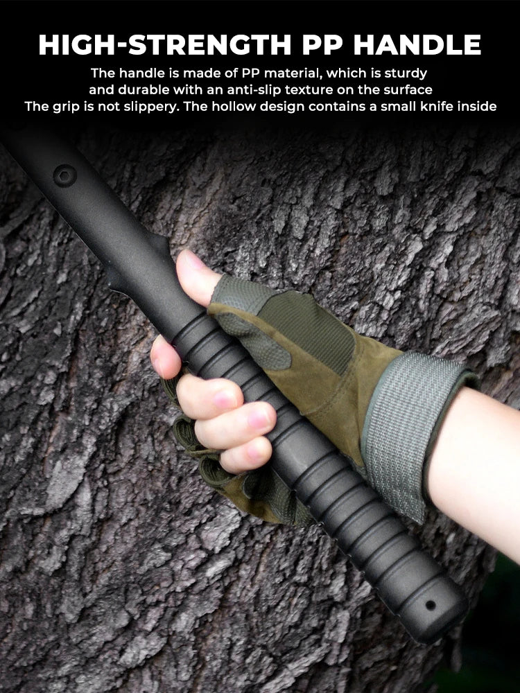 Multi-Purpose Tactical Camping Axe – Fire Engineer & Survival Logging Axe with Ice Breaking Cone
