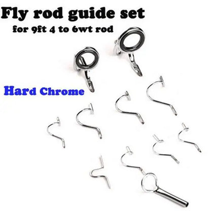 Fly Rod Guide Building Set for 9ft 4-6WT (11 Pieces)