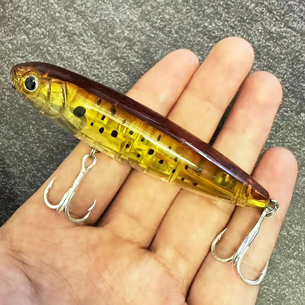 GOBAIT Floating Pencil Topwater Lure, 10cm Walk-the-Dog