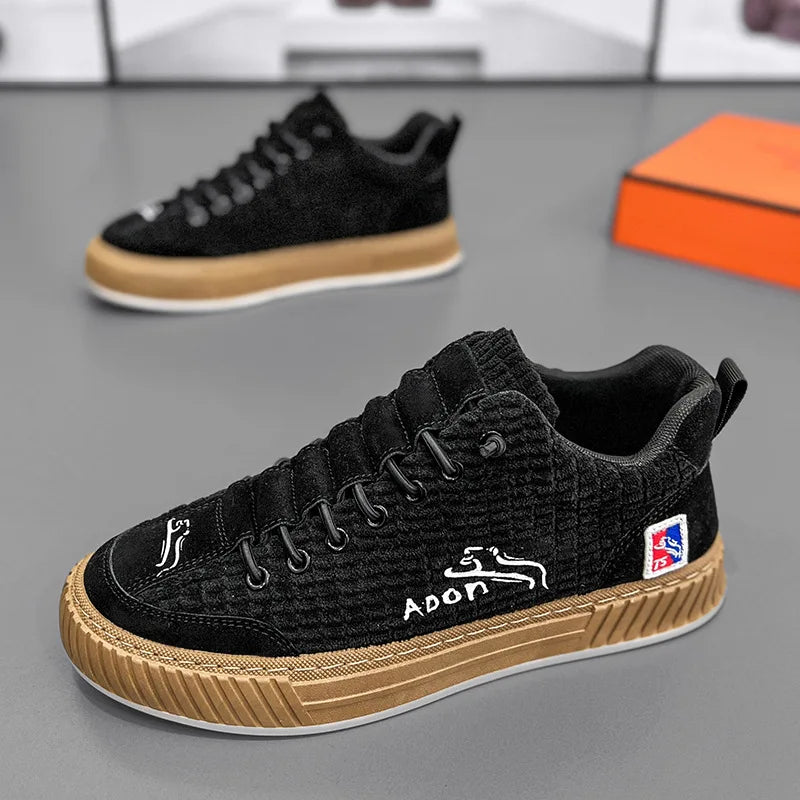 Men’s Designer Casual Sneakers – Comfort Platform Vulcanized Shoes, Fashion Streetwear Trainers