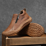Men’s Summer Casual Work Shoes – Breathable Slip-On Sneakers with Anti-Pressure Sole & Wear-Resistant Design
