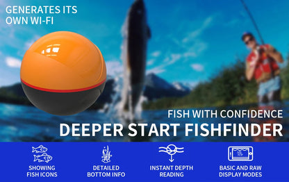 Erchang F68 WiFi Smart Fish Finder (App-Based Castable Sonar)