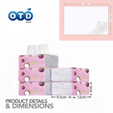 Facial Tissues Packs Pocket Paper Napkins Travel Size Mini Cute Print for Kid School Travel Camping Office Daily Use