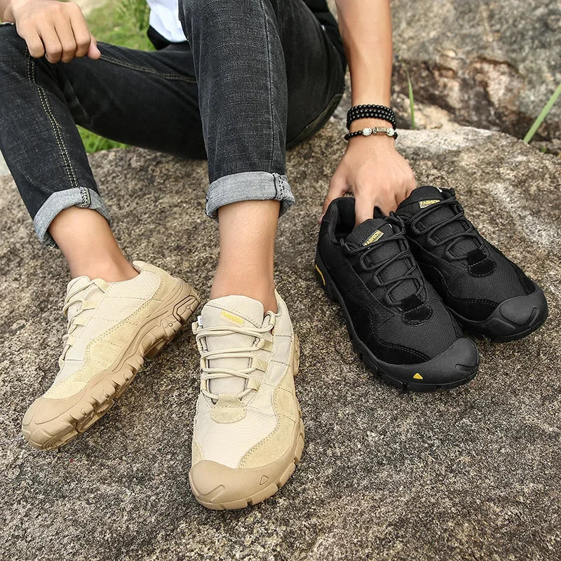 Men’s Outdoor Hiking Shoes – Anti-Slip Thick Sole Trekking Boots | Durable Walking & Exercise Sneakers