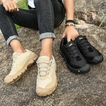 Men’s Outdoor Hiking Shoes – Anti-Slip Thick Sole Trekking Boots | Durable Walking & Exercise Sneakers