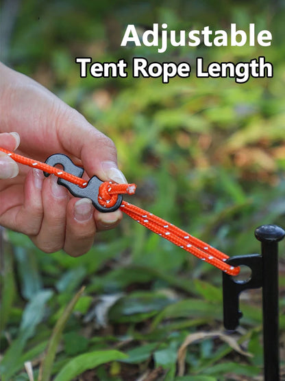 Aluminum S-Type Rope Buckles – Adjustable, 5 or 10 Pack