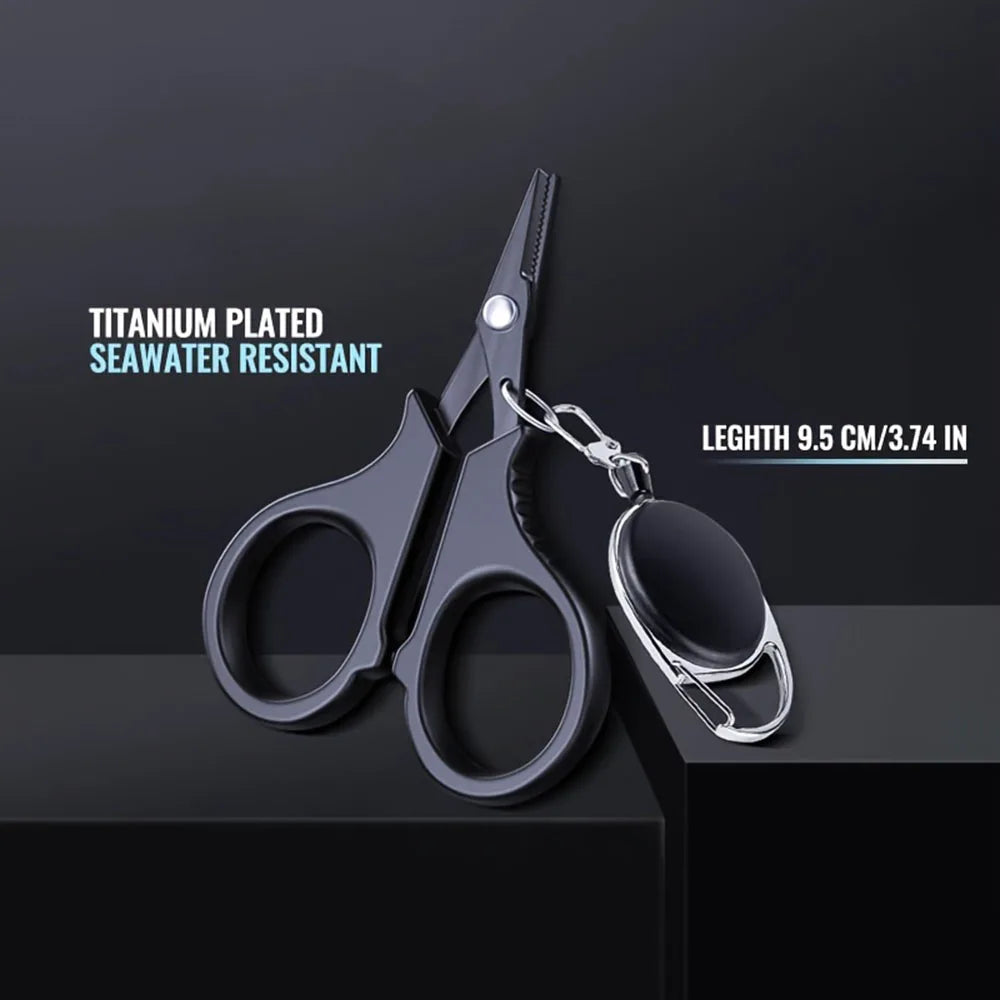 Titanium-Coated Braid Scissors and Line Cutter