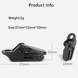 10 Pcs Outdoor Tent Clip Hard Wind Rope Clamps Tarpaulin  Awning Fixed Tool Reusable Mountaineering Camping Accessories Mini