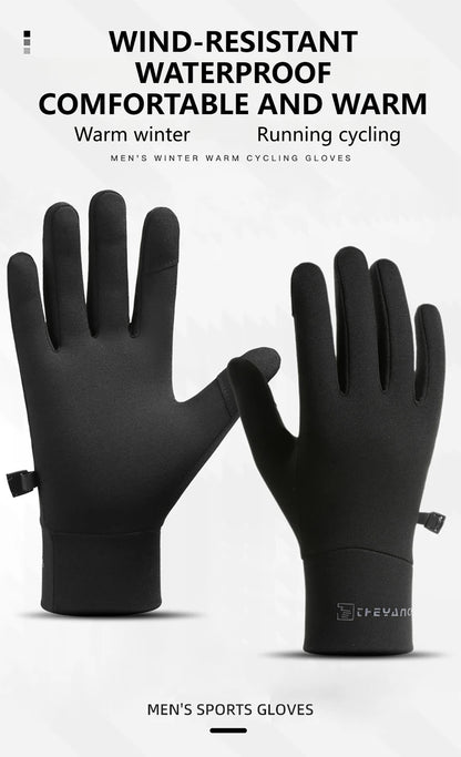 KoKossi Winter Waterproof Cycling Gloves Anti-Slip Thermal Gloves Touch Screen Running Cycling Driving Ski Hiking Warm Glove