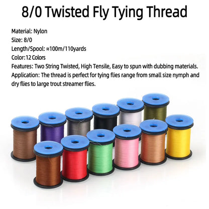 8/0 Twisted Fly Tying Thread