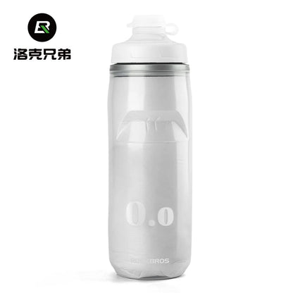 ROCKBROS 620ml Cycling Water Bottle Cold Water Insulated Thermal Silicone Bottle Outdoor Sports MTB Road Bike Bicycle Bottle